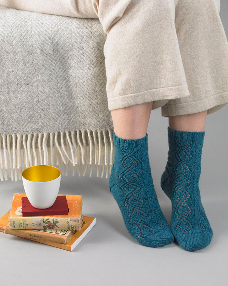 Debbie Bliss Enya Socks Knitting Pattern
