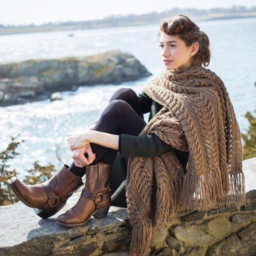 Yew Shawl Wrap Knitting Pattern