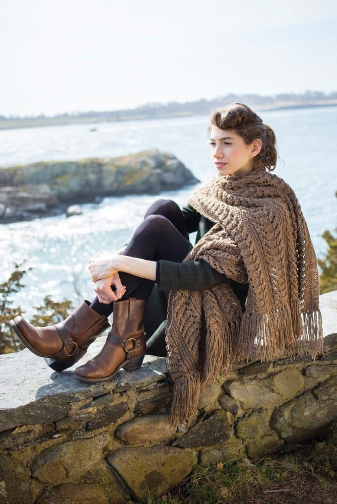 Yew Shawl Wrap Knitting Pattern