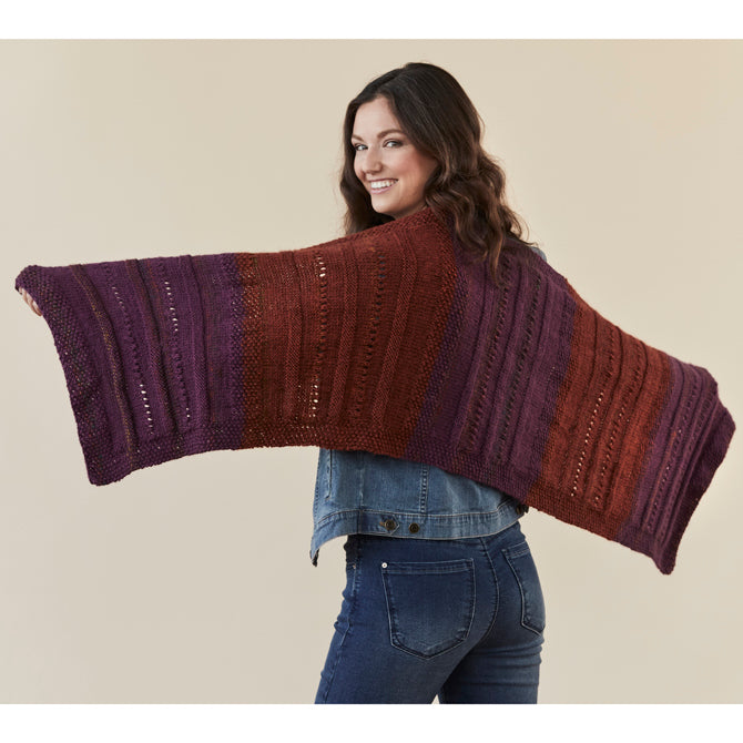 Tahki Yarns Cedaredge Wrap Knitting Pattern