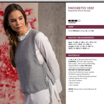 Filatura Di Crosa Tintoretto Vest Knitting Pattern