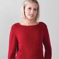 Valley Yarns Cranberry Boat Neck Pullover Knitting Pattern