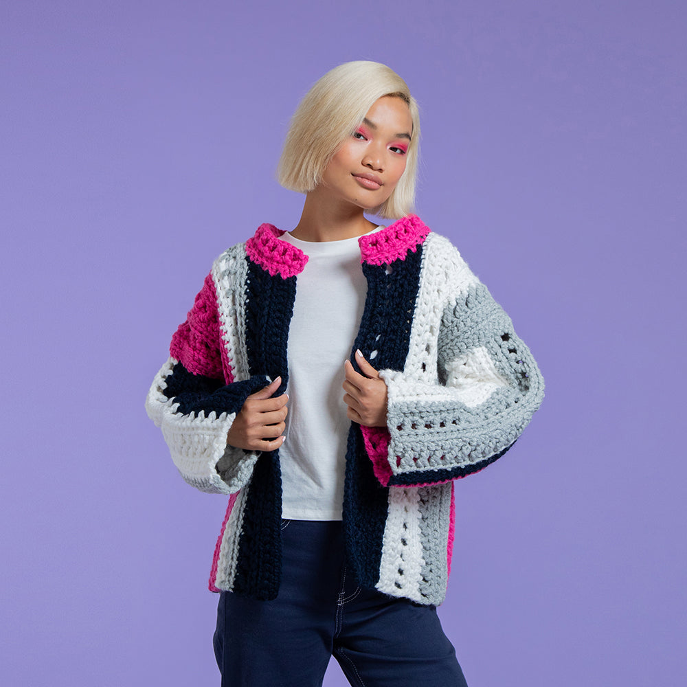 Paintbox Yarns Jump for Joy Jacket Crochet Pattern