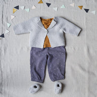 Cosmo Garter stitch Baby Jacket and bootees
