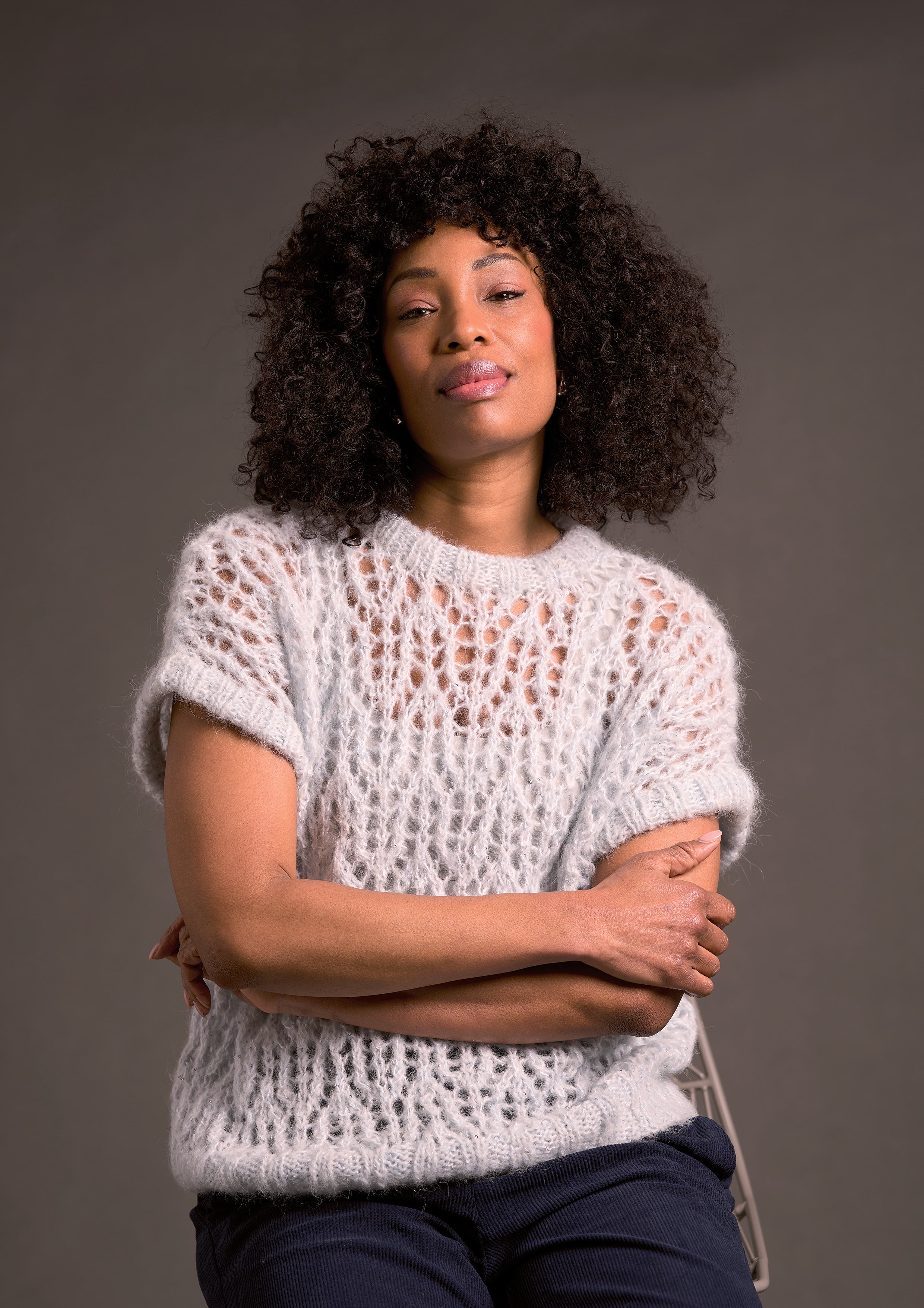 Dors In Rowan Alpaca Sparkle Jumper Knitting Pattern