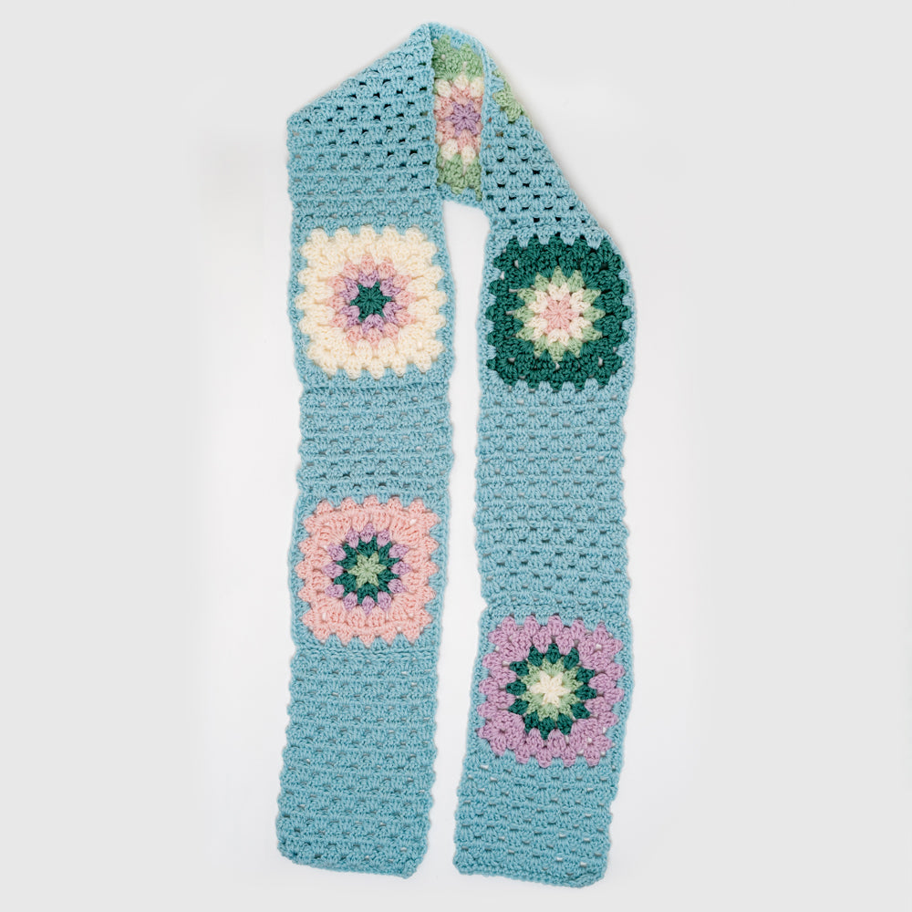 Paintbox Yarns Granny Square Scarf Crochet Pattern