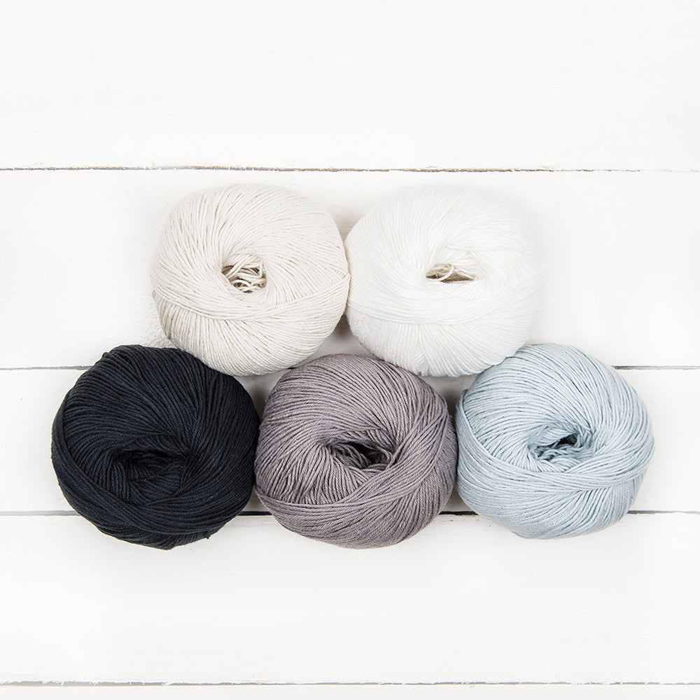 MillaMia Naturally Soft Cotton 5 Ball Color Pack Yarn - Cotton Sport
