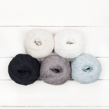 MillaMia Naturally Soft Cotton 5 Ball Color Pack Yarn - Cotton Sport
