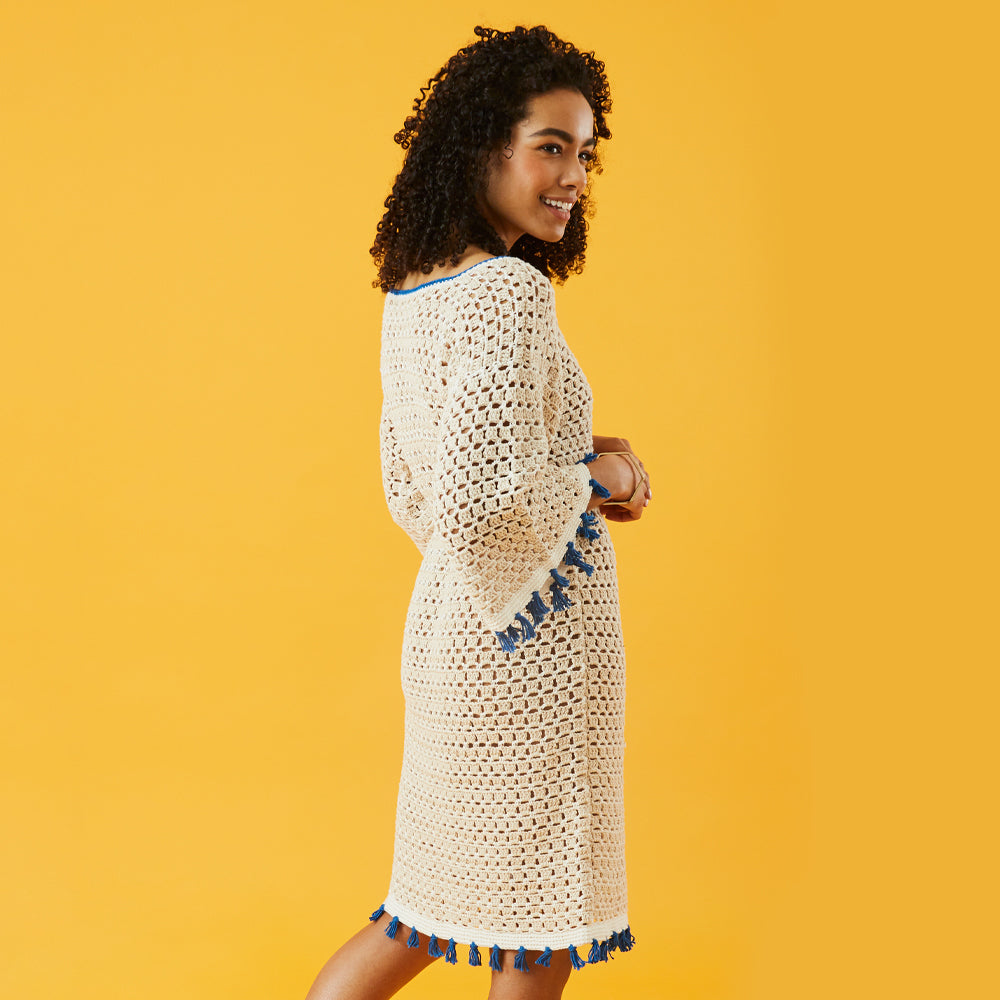 Paintbox Yarns Riad Tassel Dress Crochet Pattern