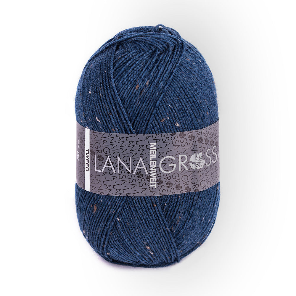 Lana Grossa Meilenweit 100 Tweed Yarn - Wool 4 Ply