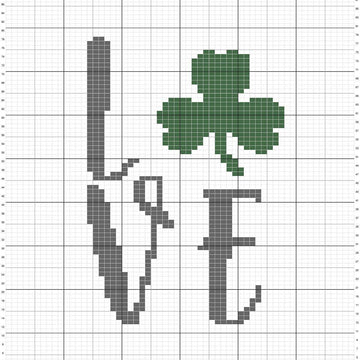 St. Patrick's Knit Shamrock Pillow Cover