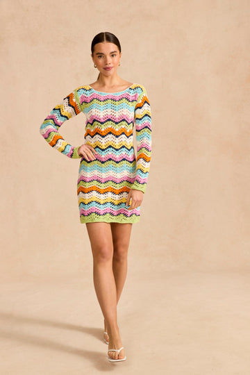 Sirdar Cheeky Chevron Mini Dress Crochet Pattern
