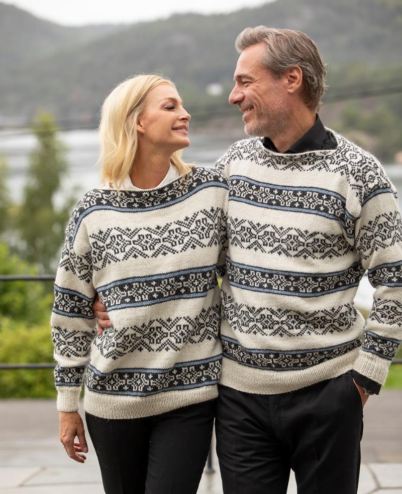 Severin Sweater in Viking Garn Alpaca Storm