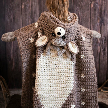 Hooded Woodland Deer Blanket