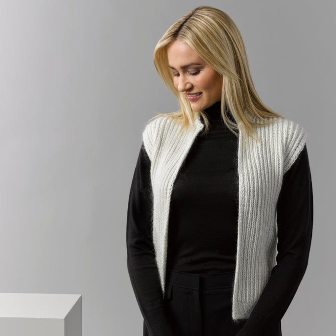 Sesia Myla Vest Waistcoat Knitting Pattern