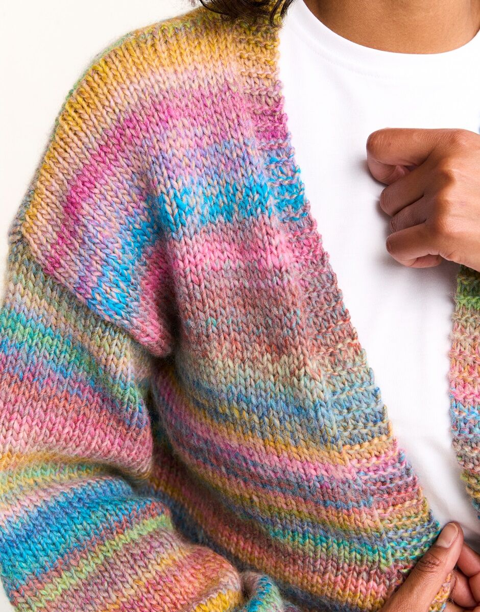 Sirdar Healing Crystal Cardigan Knitting Pattern