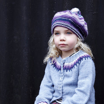 Debbie Bliss Agnes Cardigan & Beret Knitting Pattern