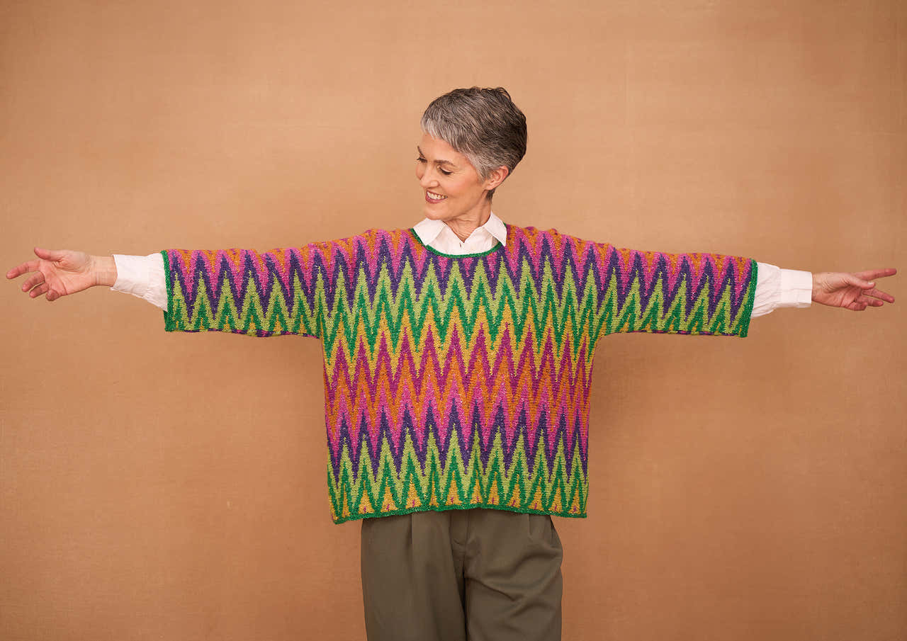 Bargello In Rowan Kaffe Fassett Felted Tweed Knitting