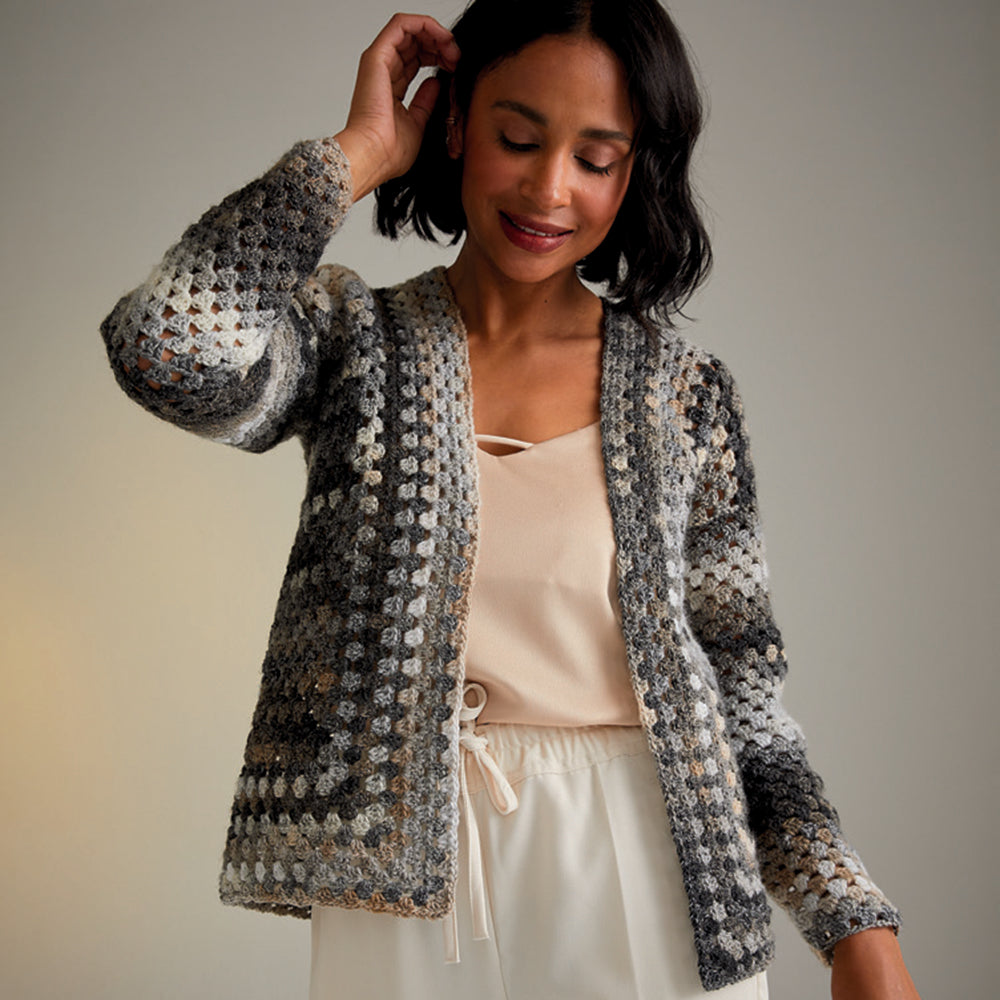 Sirdar Moon & Stars Cardigan Crochet Pattern