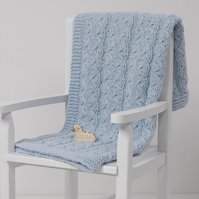 String Baby Sprout Blanket Knitting Pattern