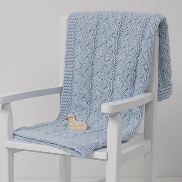 String Baby Sprout Blanket Knitting Pattern