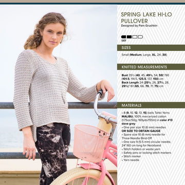 Tahki Yarns Spring Lake Hi-Lo Pullover PDF