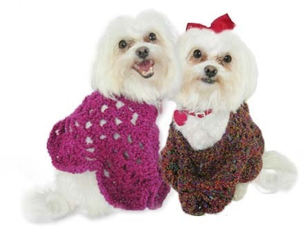 Martha Stewart 'Coming Home' Pooch PonchoÃ‚Â in Lion Brand Homespun W