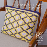 MillaMia Cross My Heart Cushion Cover Knitting Pattern
