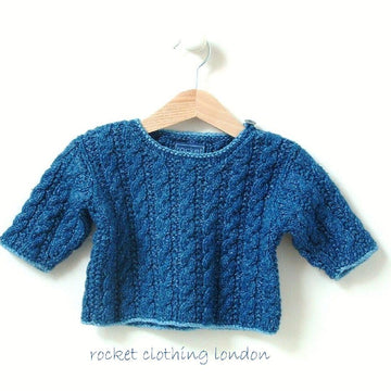 0-4 months 4-8 months ' Mini Cable sweater'