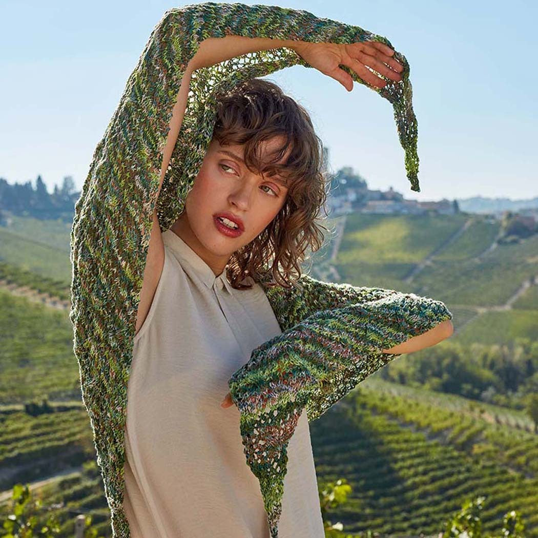 Lang PTO51-04 Triangular Shawl Wrap Knitting Pattern