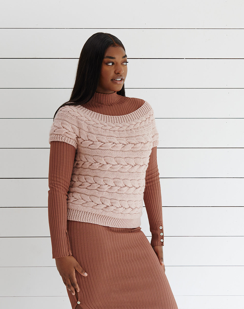 Debbie Bliss Sideways Cable Top Knitting Pattern