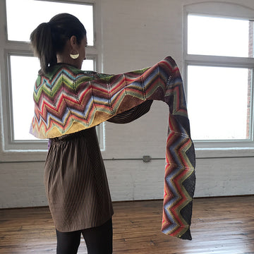 Freia Fine Handpaints Passeggiata Scarf Knitting Pattern