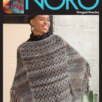 Fringed Poncho Cape Knitting Pattern