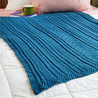 Valley Yarns Five College Blanket Knitting Pattern