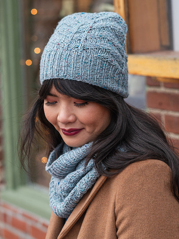 Lange Cowl and Hat Knitting Pattern