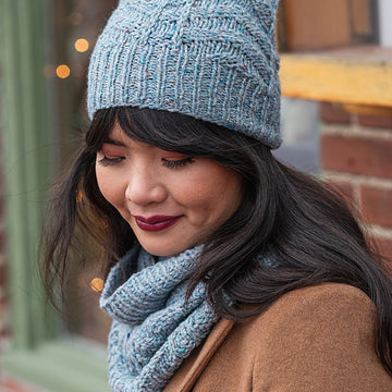 Lange Cowl and Hat Knitting Pattern
