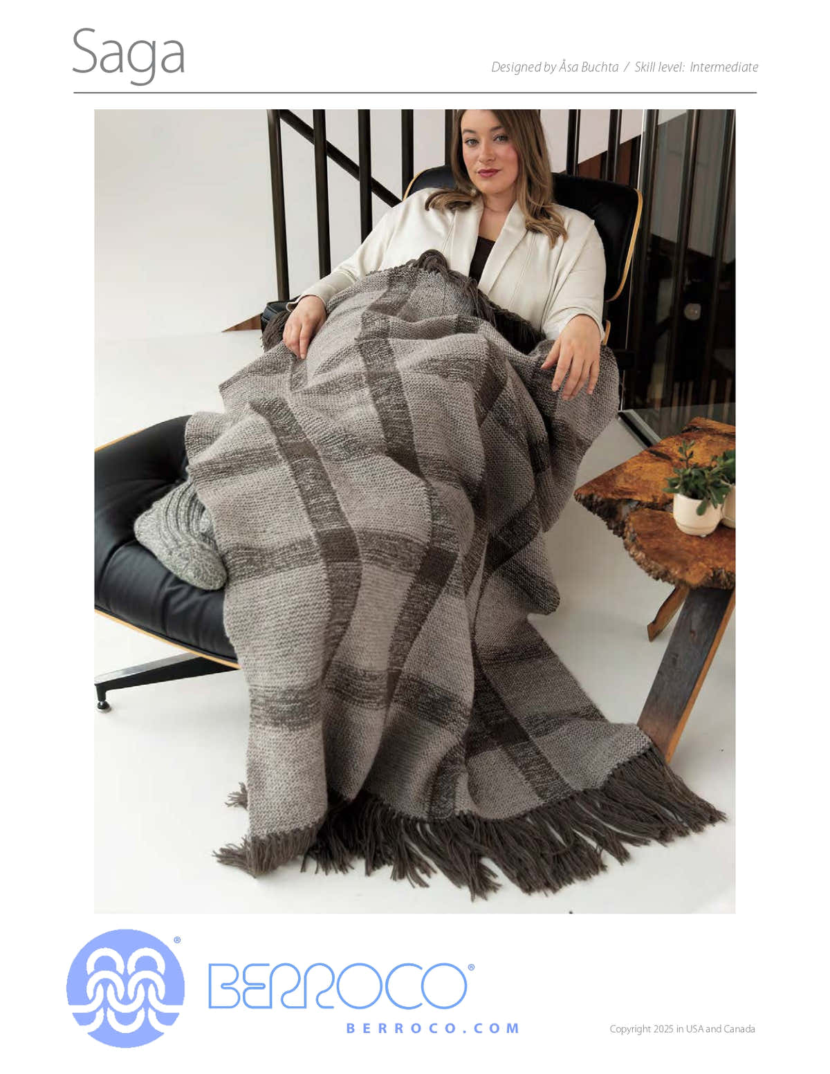 Saga Blanket Knitting Pattern