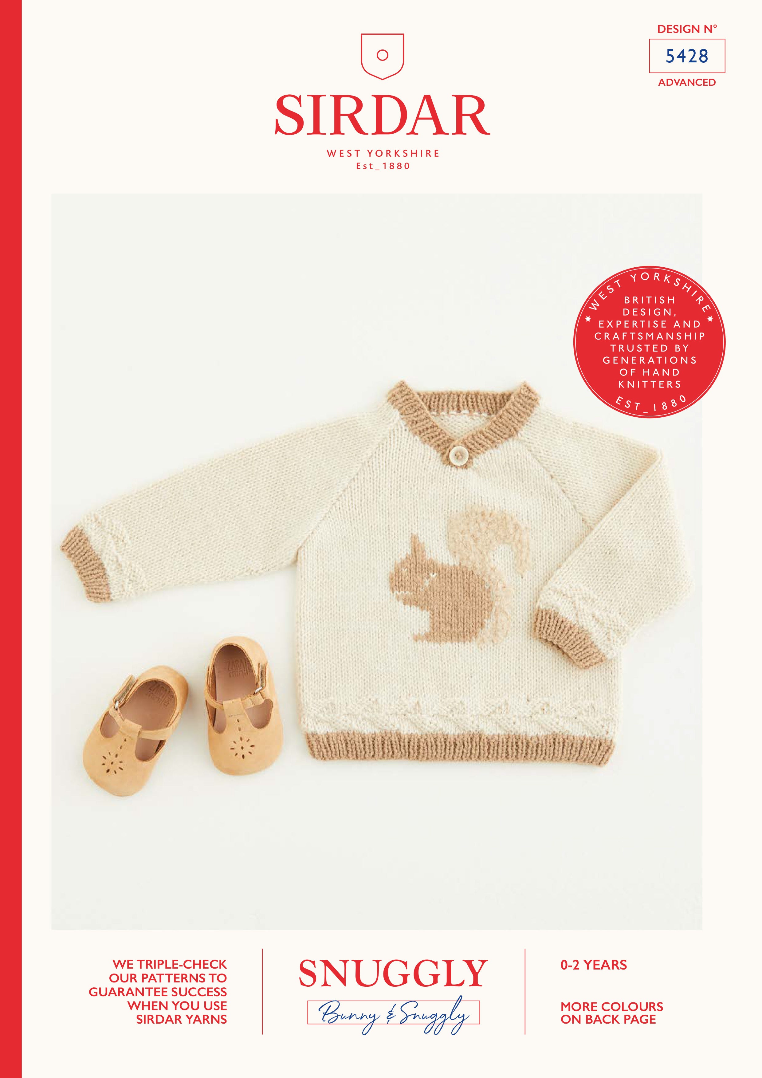 Sirdar Squirrel Sweater Jumper Knitting Pattern