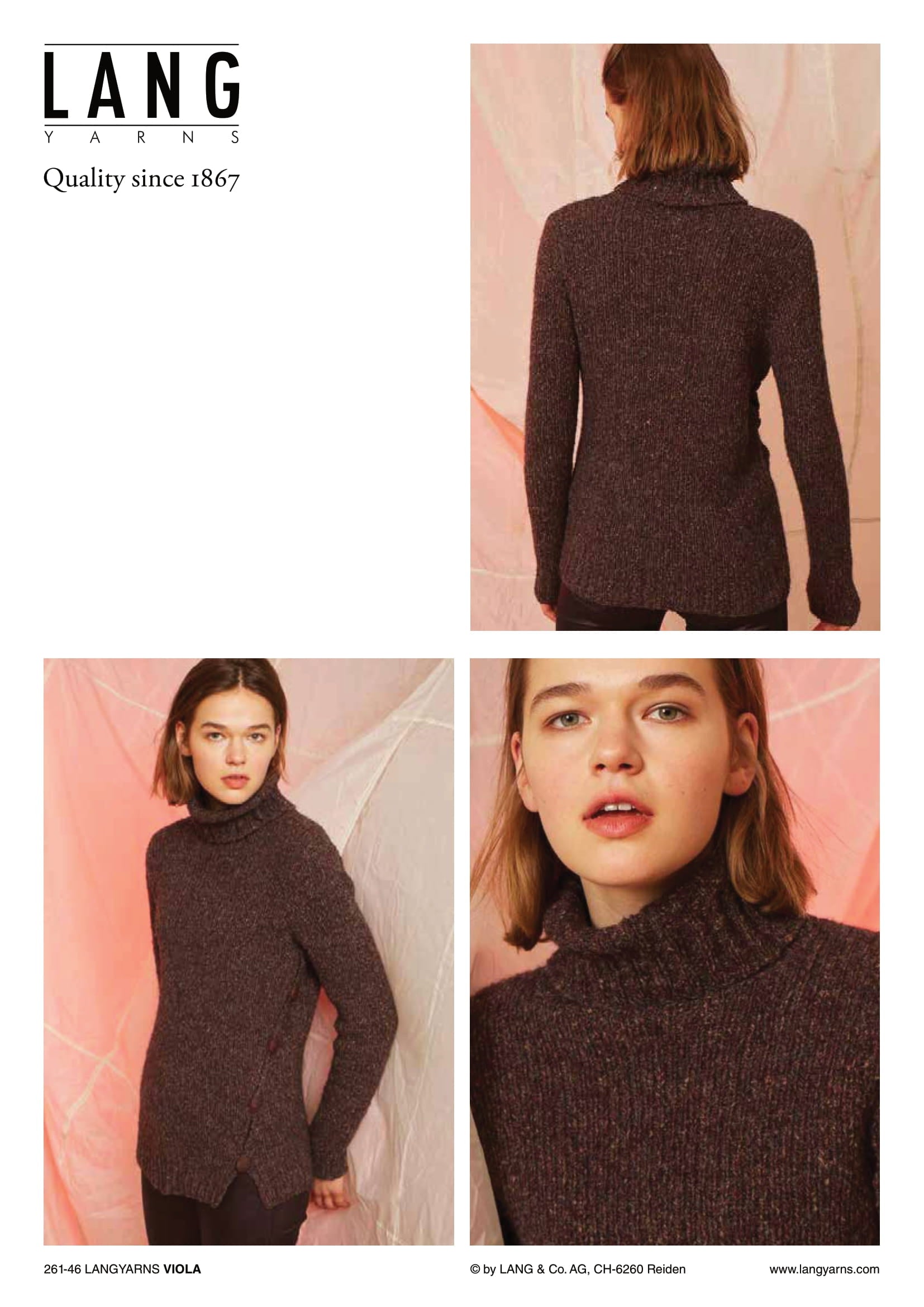 Lang 261-46 Pullover Jumper Knitting Pattern