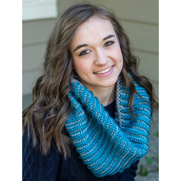 Cascade Yarns C Beginner Brioche Cowl Knitting Pattern