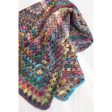 Noro Big Granny Afghan Blanket Crochet Pattern