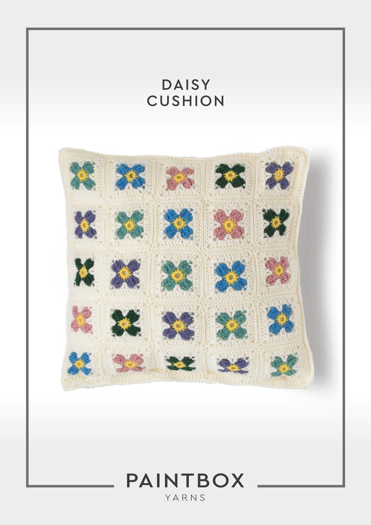 Paintbox Yarns Daisy Cushion PDF (Free)