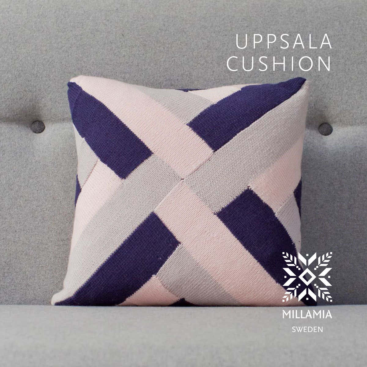MillaMia Uppsala Cushion Cover Knitting Pattern