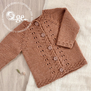 Dimples Top Down Cardigan - P291