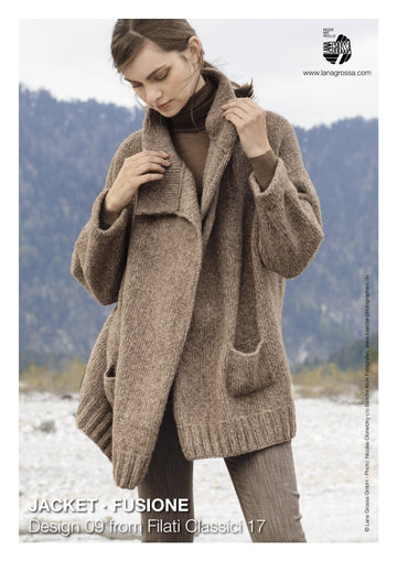 Lana Grossa 09 Jacket Coat Knitting Pattern