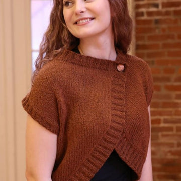 Plymouth Yarn Women's Sweater Vest Knitting Pattern