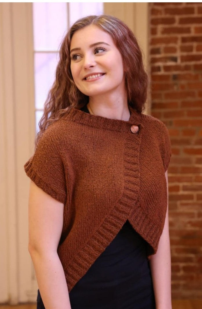 Plymouth Yarn Women's Sweater Vest Knitting Pattern