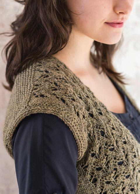 Berroco Hoehne Vest- Portfolio Waistcoat Knitting Pattern