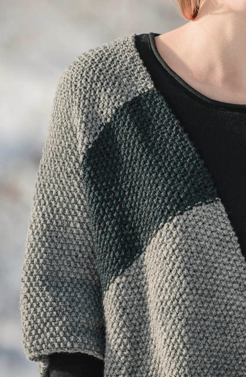 Blue Sky Fibers Janesville Jacket Coat Knitting Pattern