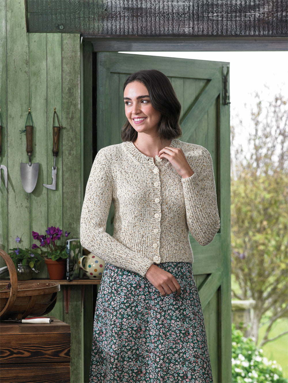 James C. Brett JB725 Cardigan Knitting Pattern